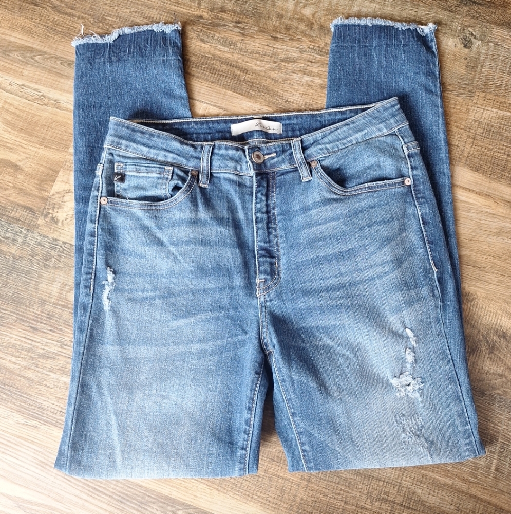 KanCan Raw Hem Distressed Jeans Size 30